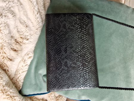 Elegante Abend Handtasche, Schlangenmuster, wie neu!
