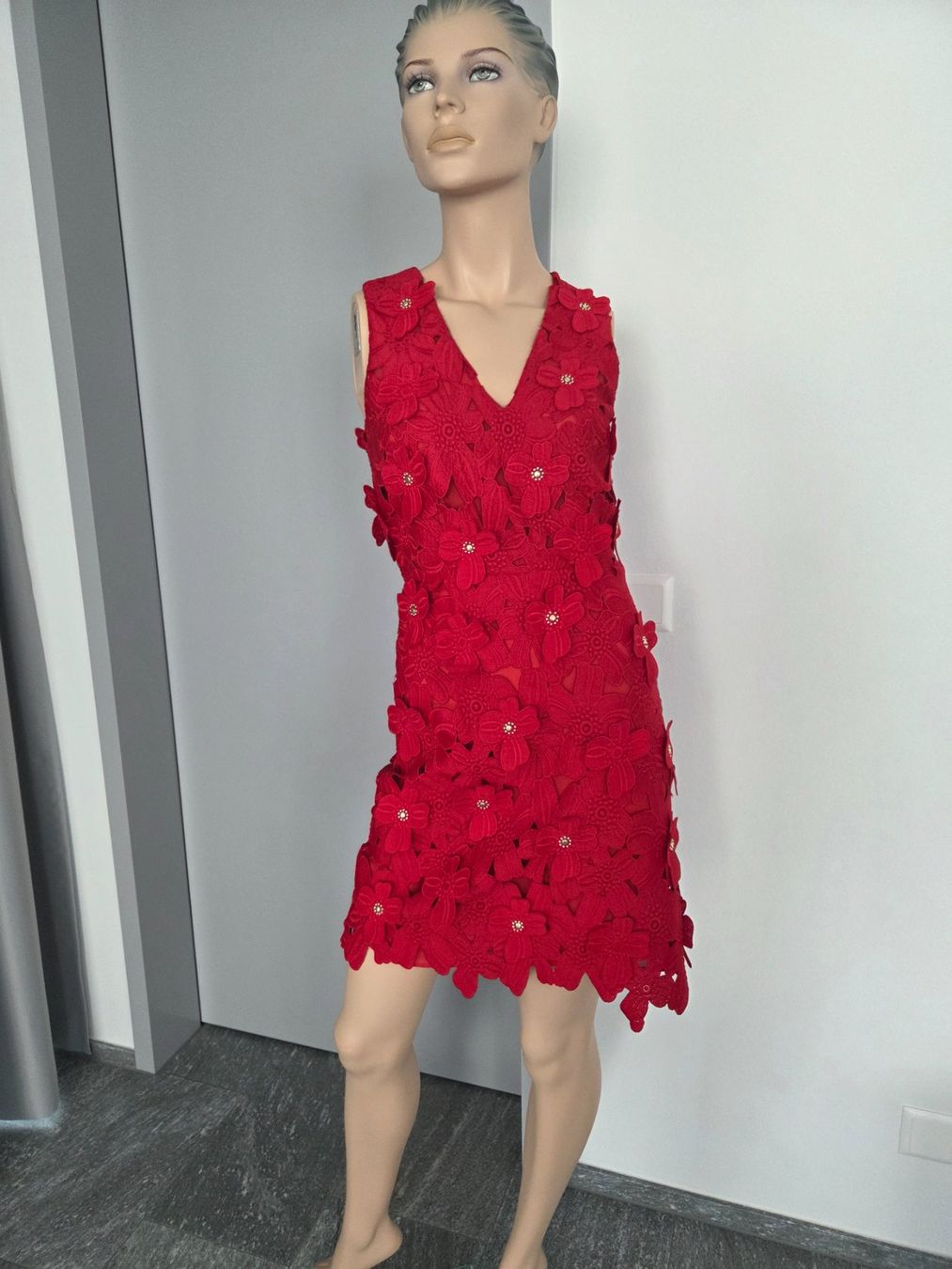 Michael Kors Vestiti: Michael Kors Kleid Rot GR XS – Nuovo (secondo la descrizione) da Luzern venduto da annabelle25