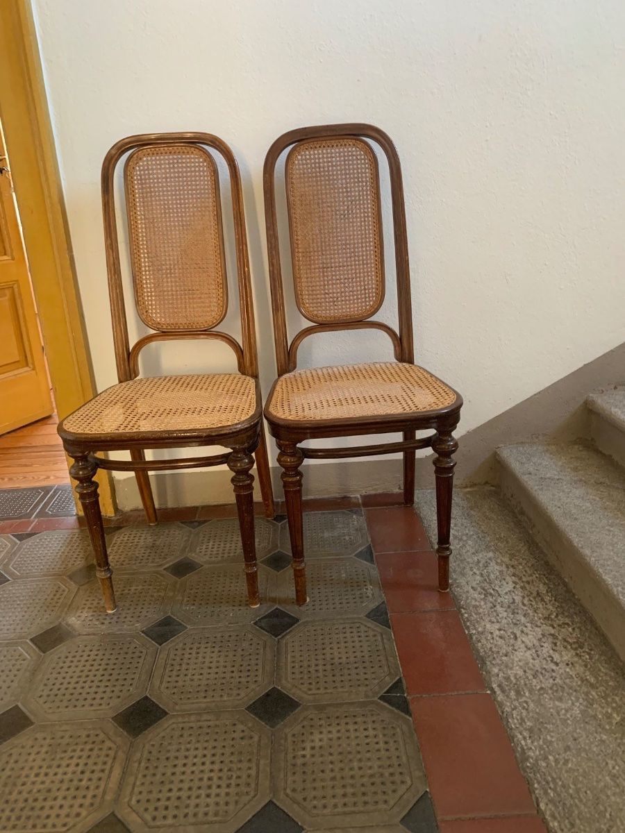 Thonet Stühle: 2 originale THONET Bugholzstühle mit Wiener Geflecht – Gebraucht aus Zollikon von cmf3 1