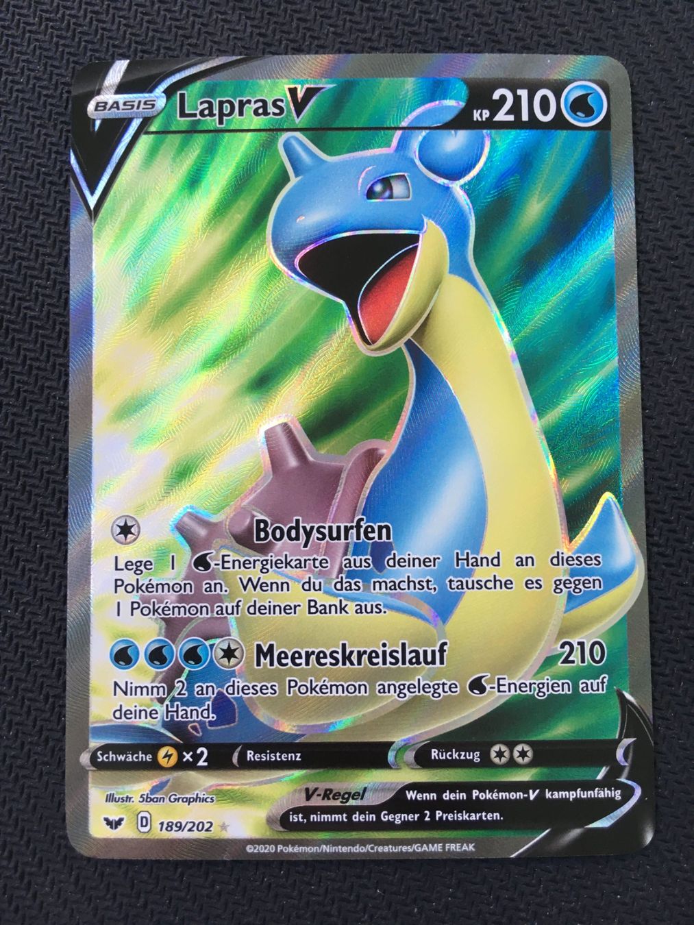 Pokémon Sammelbilder & Trading cards: Pokémon - SSH 189 Lapras V - Schwert & Schild -DE- – Neu (gemäss Beschreibung) aus St.Gallen von Punktchen01
