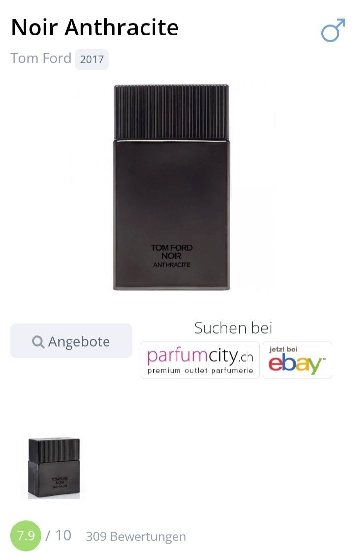 Tom Ford Parfum & Eau de Toilette: 5 ml TOM FORD NOIR ANTHRACITE EDP ABFÜLLUNG – Neu (gemäss Beschreibung) aus St. Gallen von CaliSunshine 2
