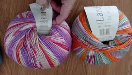 Sockenwolle 200g "Landlust" gemischte Farben neu