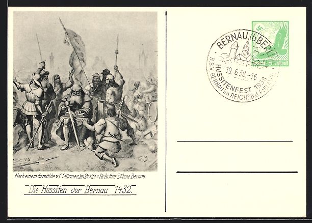 Cancelleria postale: Bernau / Mark, Die Hussiten vor der Stad – Usato da Berlin venduto da bartko-reher