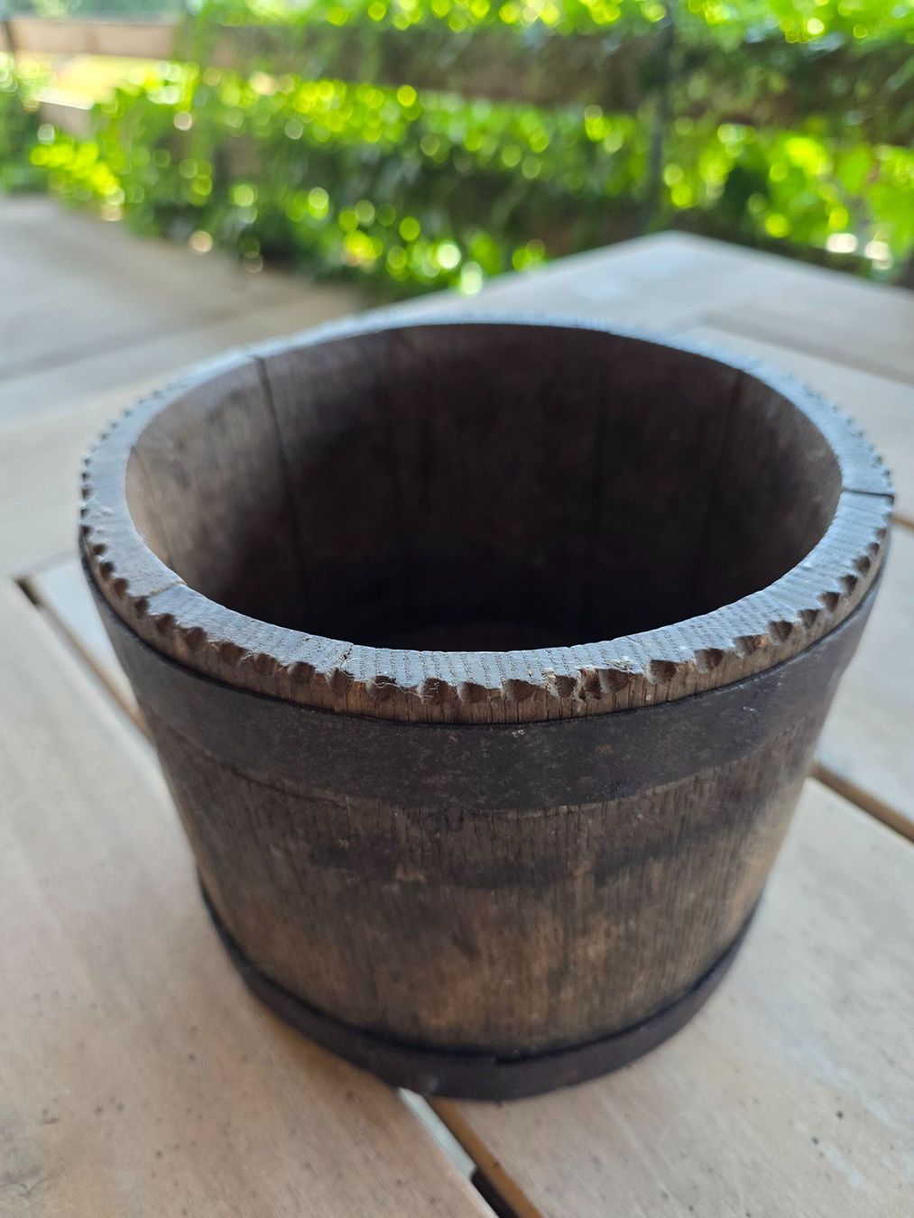 Töpfe: antiker Holz Bottich Eimer Topf 20 cm – Gebraucht aus Walterswil BE von Lonitti 2