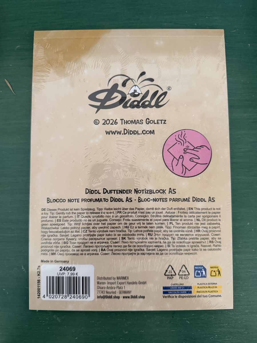 Blocs de correspondance: Diddl Block A5 Sonderedition OVP – Neuf avec emballage d'origine à St. Gallen par Sani0411 1