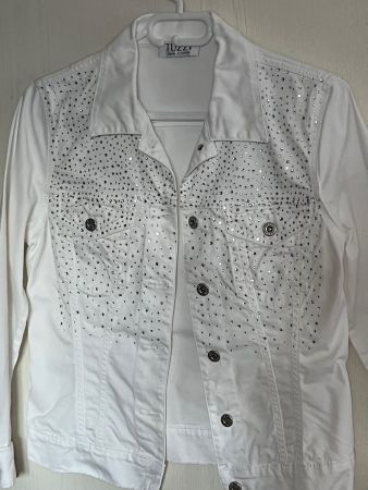 Exkl. Glitzerjacke Gr.38 TUZZI neu Jacke Jeansjacke Damenjac
