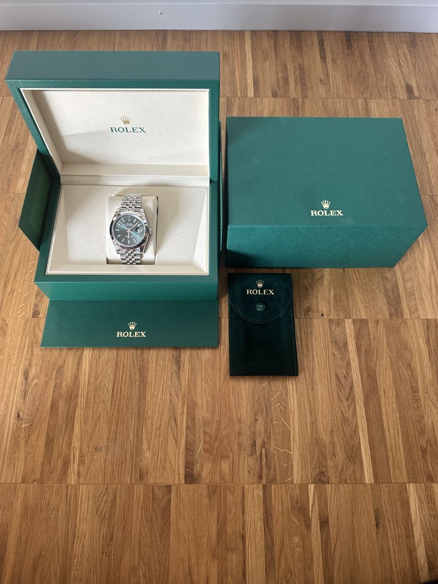 Rolex Orologi: Rolex Datejust 41mm - Mint Green – Nuovo e nell'imballaggio originale da Zürich venduto da and_z8mr 1