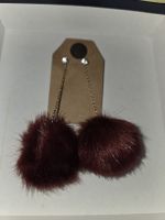 Boucles d'oreilles bordeaux pendantes