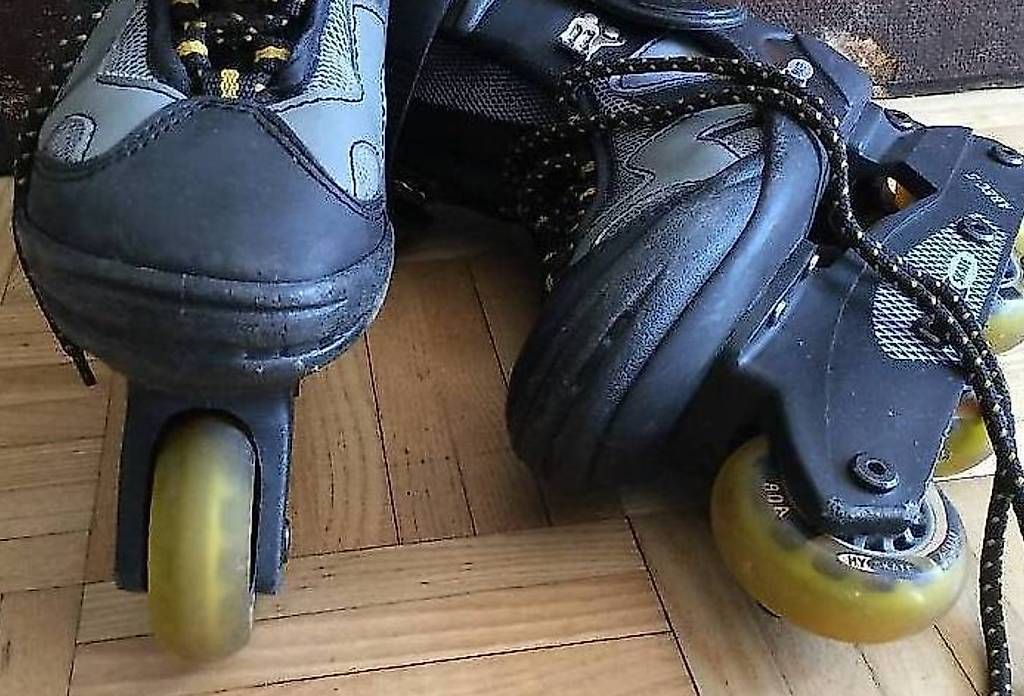 Pattini in linea & Pattini a rotelle: Rollerblades, Rollschuhe, Inleiner 35 – Usato da Itingen venduto da Haefi 2