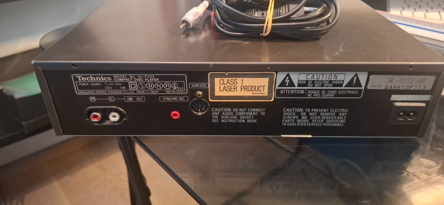 CD: lecteur CD TECHNICS SL-PJ33 – Usato da Chancy venduto da dave58v 4