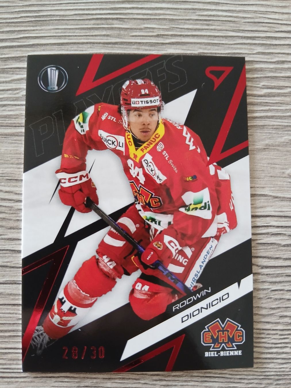Sportzoo Sammelbilder & Trading cards: EHC Biel-Bienne Rodwin Dionicio 28/30 Playoff Karte – Neu (gemäss Beschreibung) aus Düdingen von oliheimo92