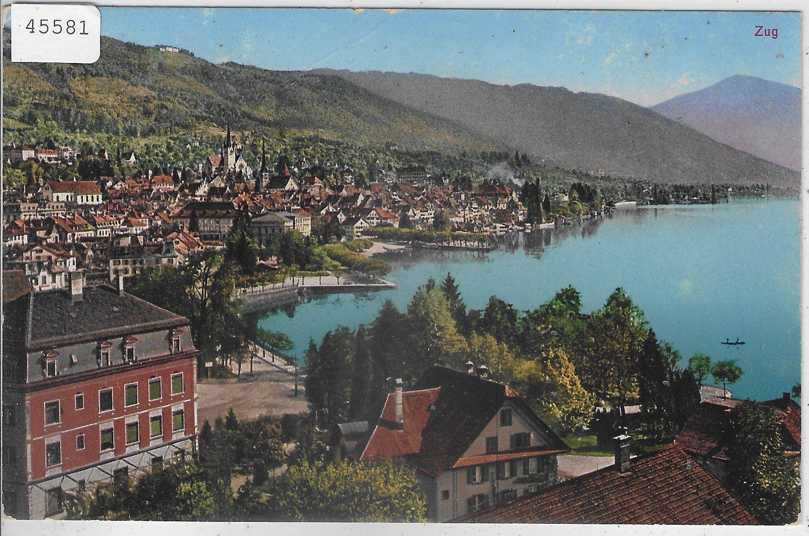 Cartes postales: Zug - Generalansicht - Litho – D'occasion à Ettingen par Kartenplanet