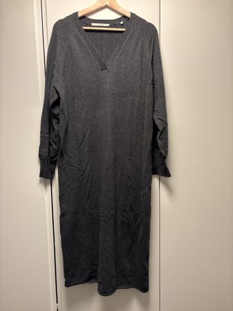 YAYA Strickkleid, Grau, Grösse M, perfekt für den Herbst!