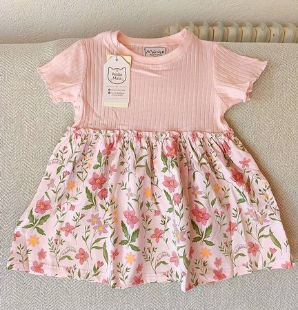 Robe été petite fille 100% coton jolie et confortable 