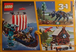 LEGO Creator 31132 Wikingerschiff&Midgardschlange Neu&OVP