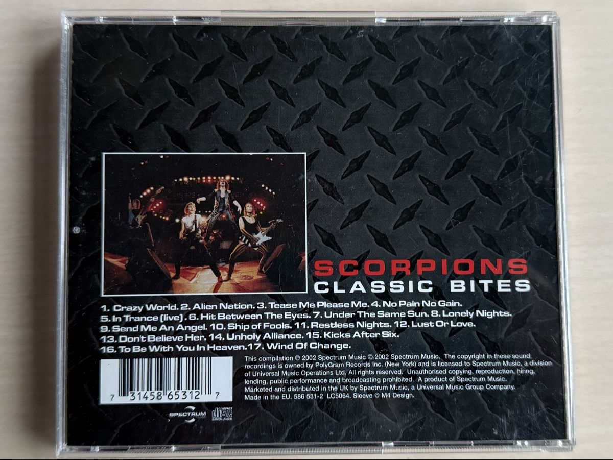 CDs: Scorpions - Classic Bites CD Wind of Change – Gebraucht aus Oberried Brienz von Chyara 1