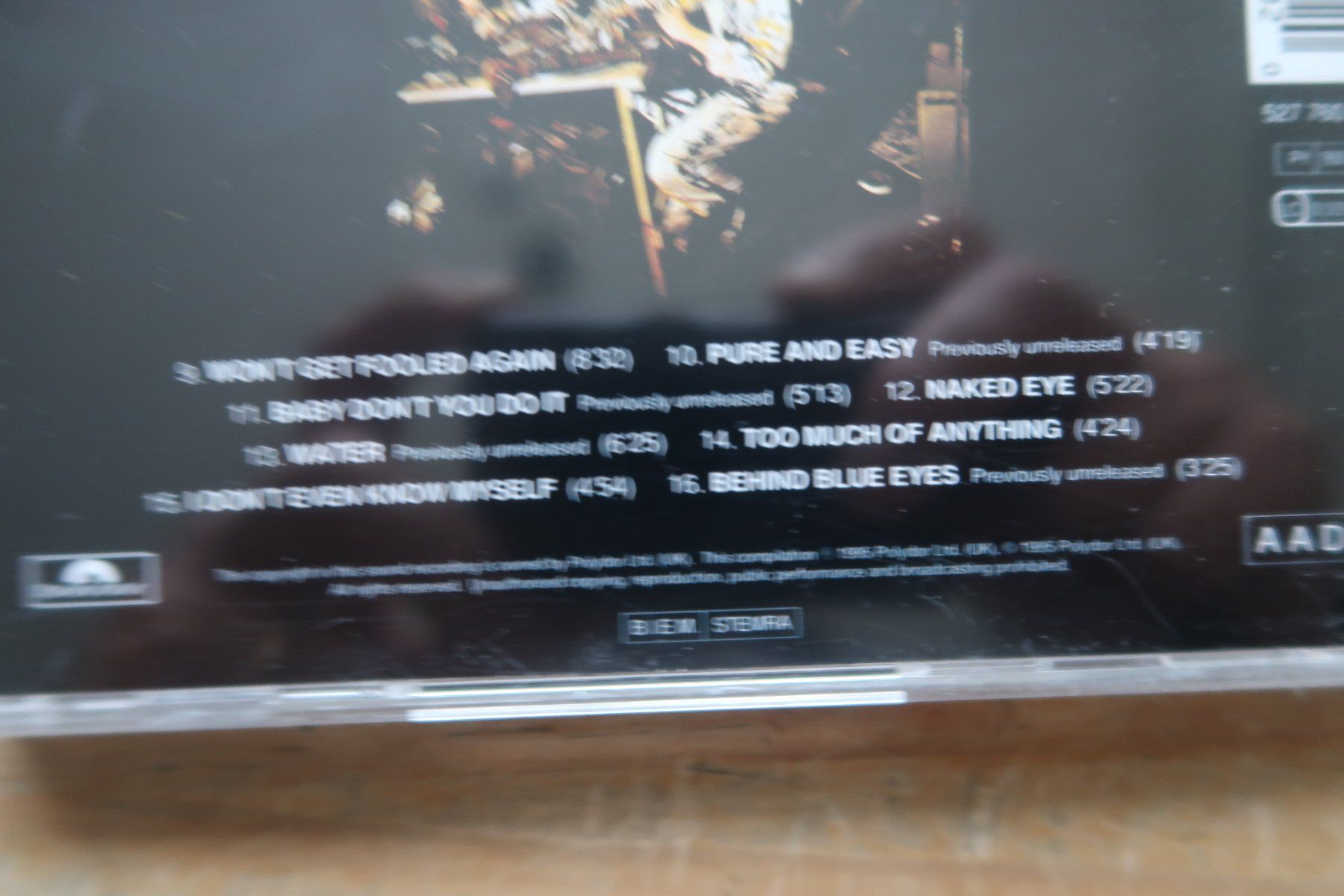 CDs: THE WHO - WHO'S NEXT - BONUS TRACKS - CD – Gebraucht aus Basel von Patiscat 3