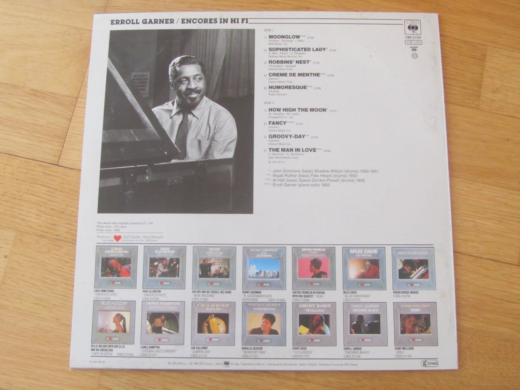 Dischi in vinile: Erroll Garner - Encores in Hi Fi – Usato da Seengen venduto da mikelele 3