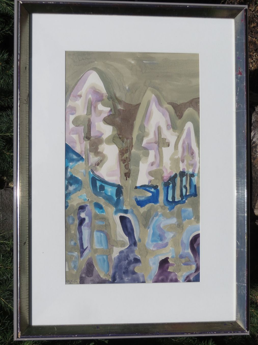 Dipinti: Leo Hitz 1918-2017   7 originale Aquarell gerahmt – Usato da Bad Ragaz venduto da FutureZ 3