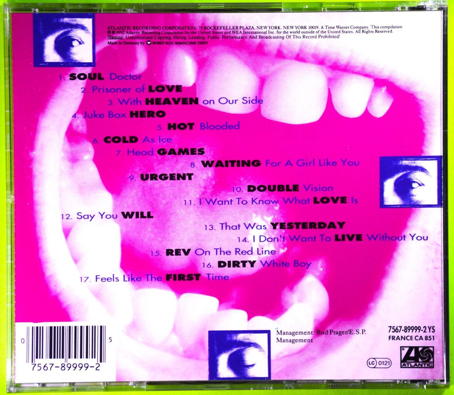 CDs: FOREIGNER  /  THE VERY BEST AND BEYOND – Neu (gemäss Beschreibung) aus Luzern von  1