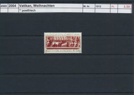 2004 Vatikan, "Weihnachten", ** postfrisch