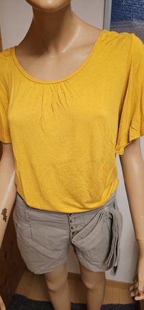 Sommerliche Leinenshorts, Khaki, Gr.S