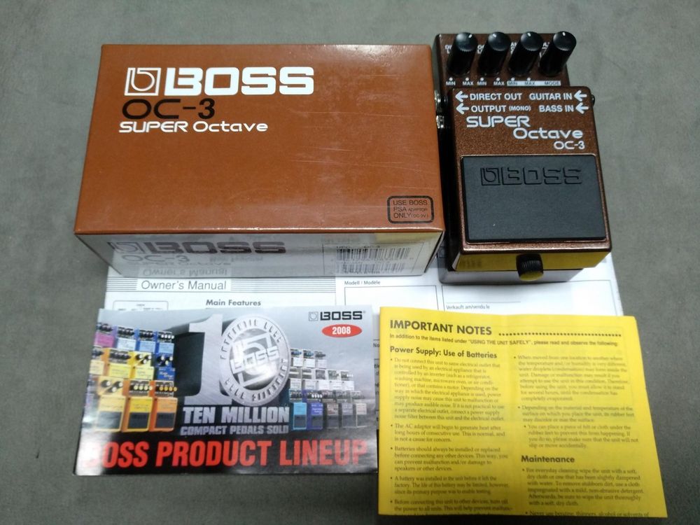 Boss OC-3 Super Octave! Rare! In Original Boss Box&Documents (Gebraucht ...