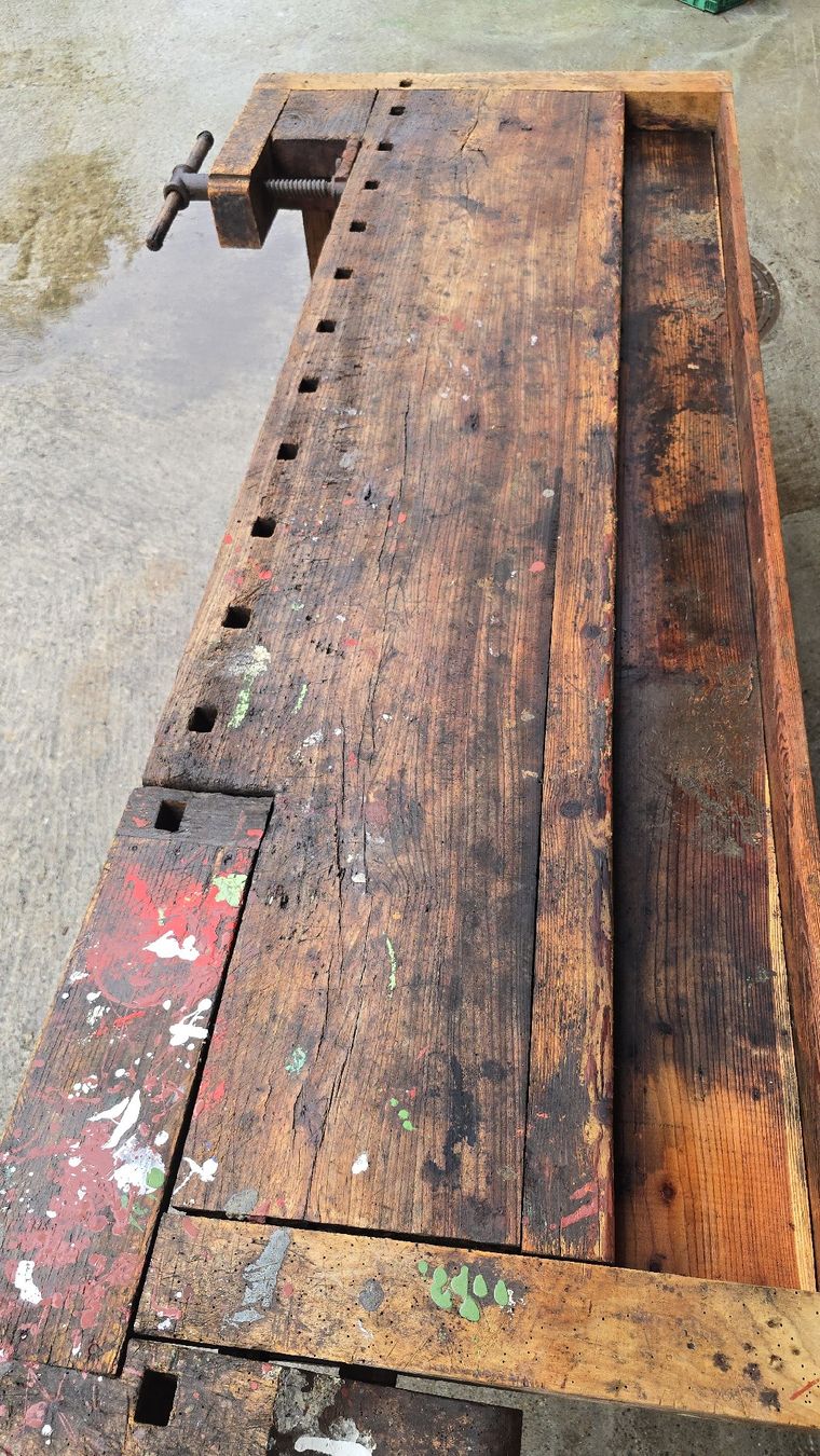 Banchi da lavoro: Alte Werkbank, Loft Style, 230cm lang – Usato da Oberaach venduto da Wicktrade 5