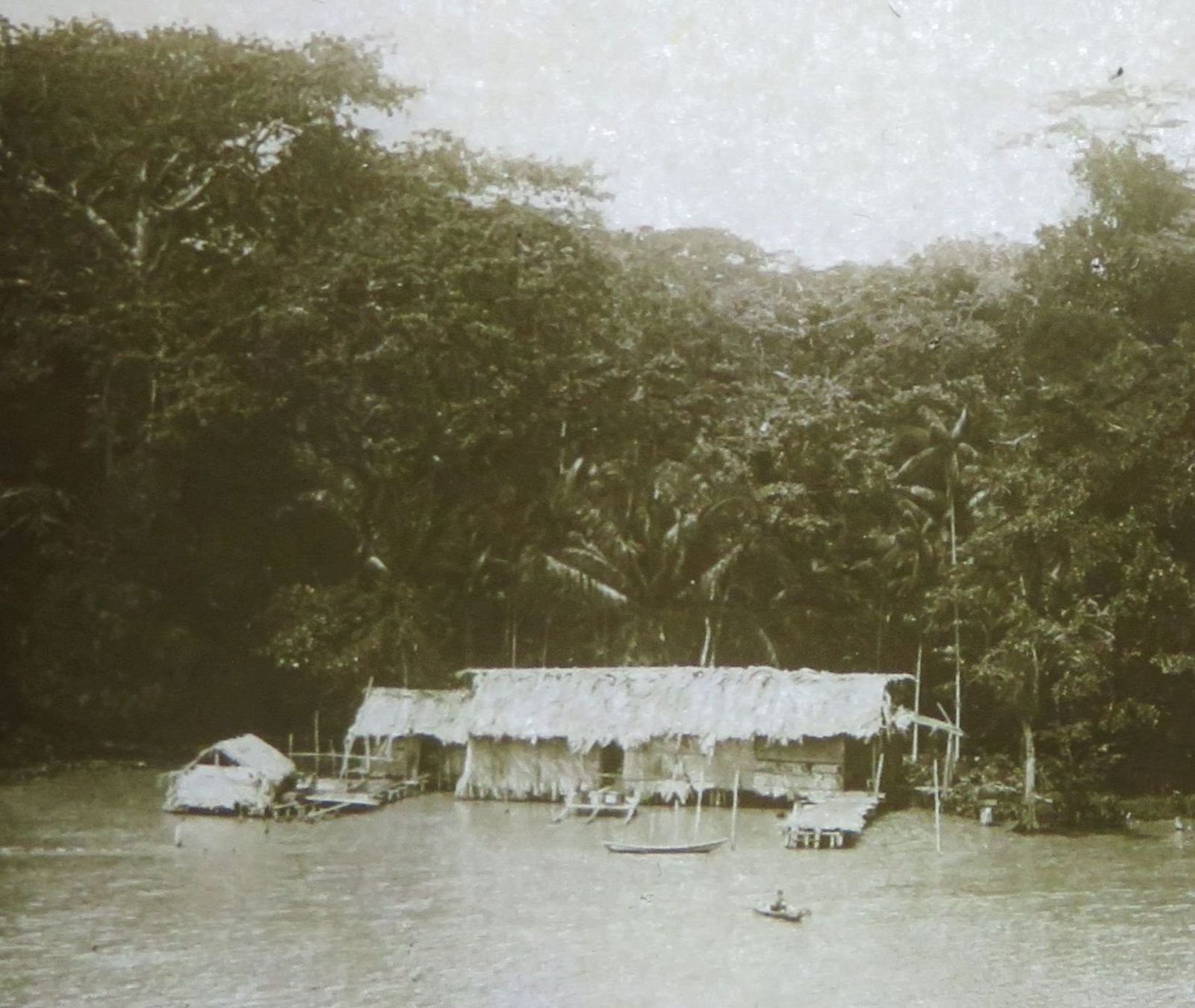 Foto & Immagini: Glasdia Brasilien / Amazonas: Eingeborenen-Siedlung, um 1920 – Usato da Oberriet SG venduto da ganesh435 1
