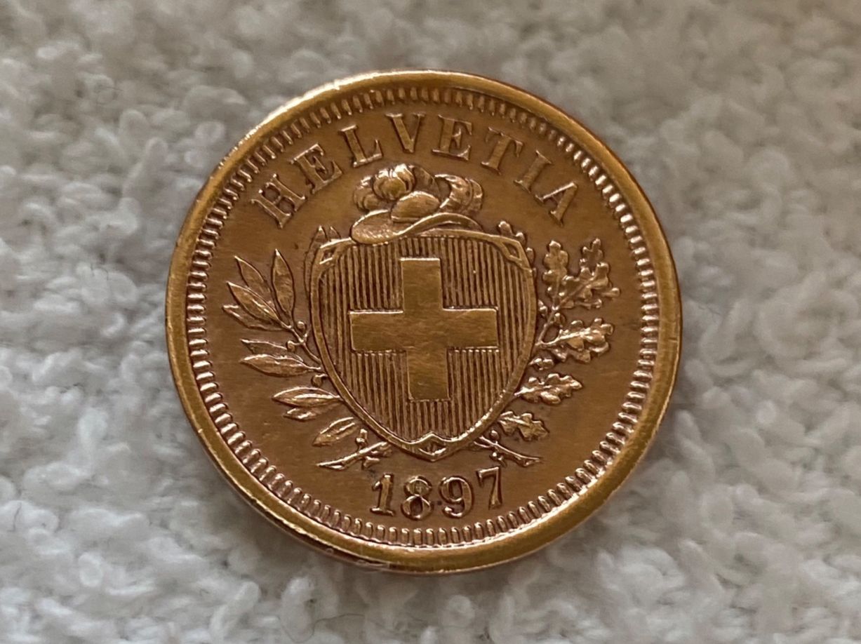 Alle Münzen: 1 centime/Rappen 1897 – Gebraucht aus Nyon von Ilmi09
