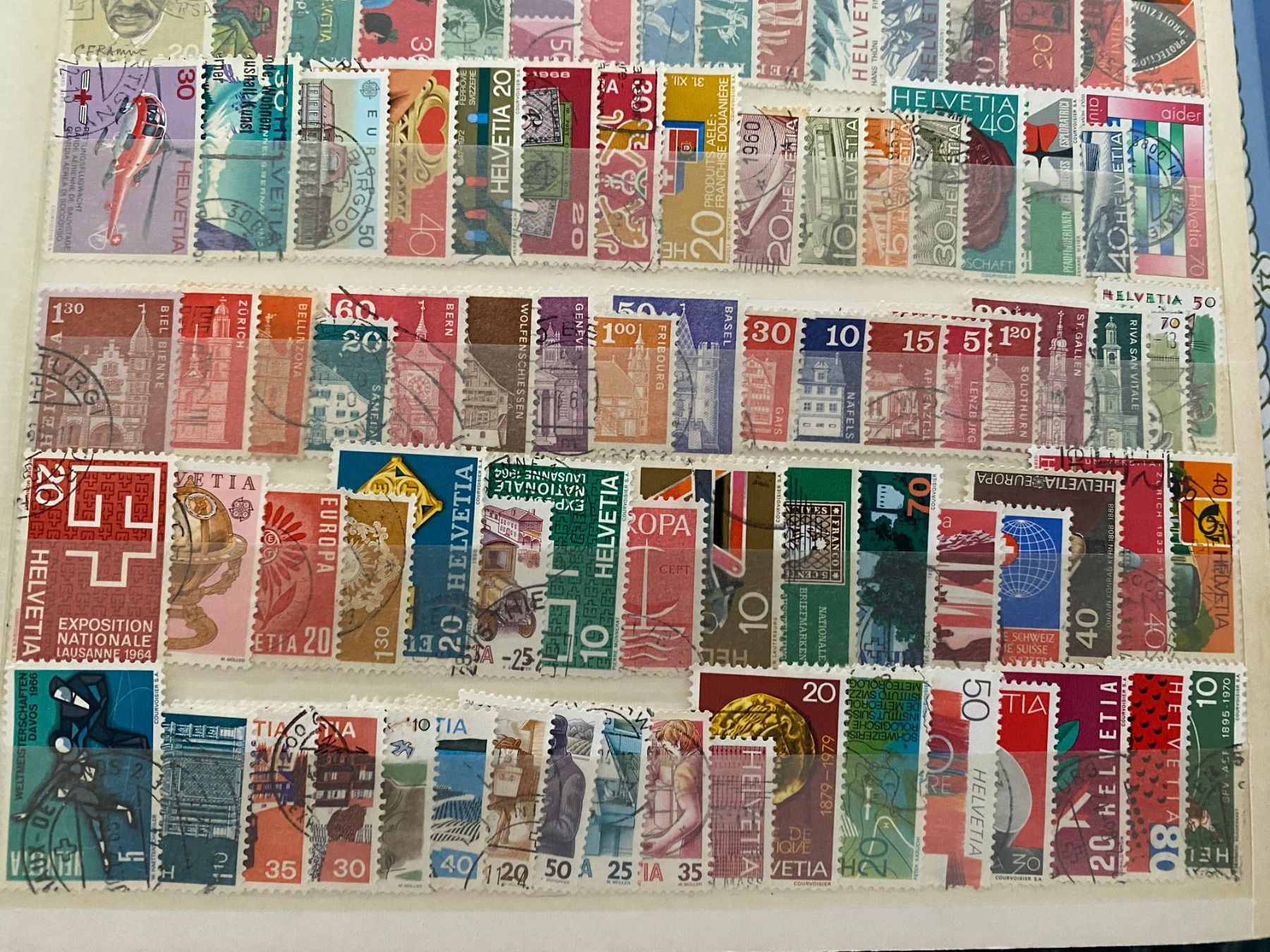 Tutti i francobolli: Briefmarken130Stuck Schweiz gestempelt – Usato da matten b. interlaken venduto da jfran17 4