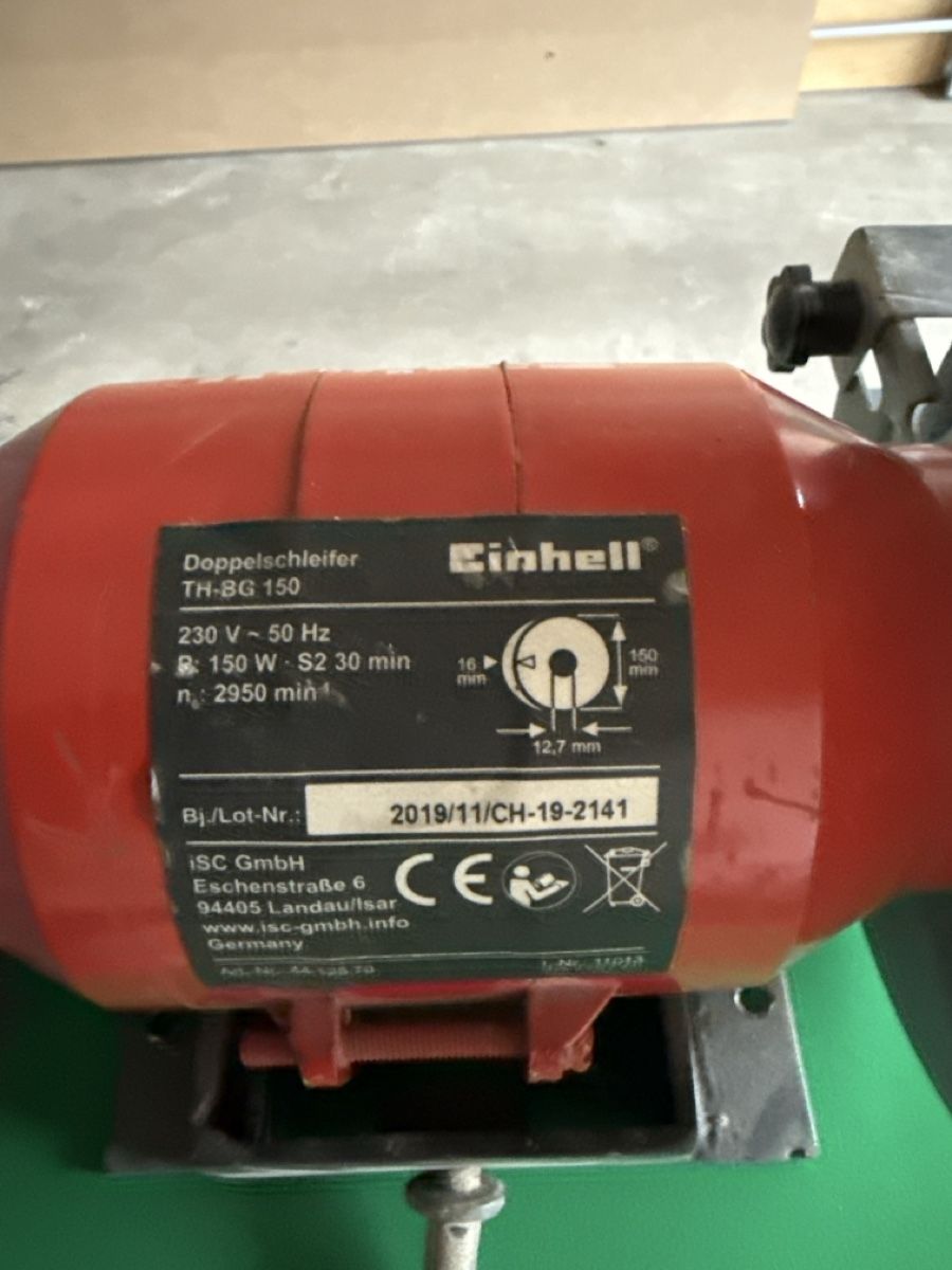 Einhell Schleifen & Polieren: Doppelschleifer Einhell TH-BG 150 mit Drahtbürste gebraucht – Gebraucht aus Effretikon von ahus 2