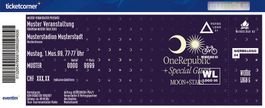 Standard ticket to Moon+Stars Festival 14.07, One Republic