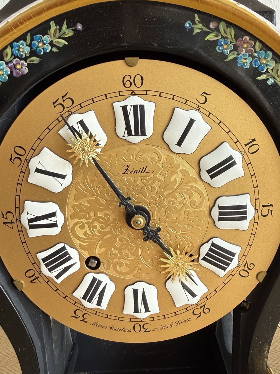 Zenith Stand- & Wanduhren: Schöne alte Pendule ZENITH handbemalt – Gebraucht aus Konolfingen von petzipetz 1