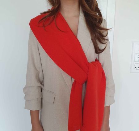 Écharpe en tricot orange GANT UK pour femme, état d'occasion