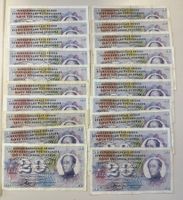 (1222) CH, 20 x 20 Franken, Distel 1956-1976, gefaltet