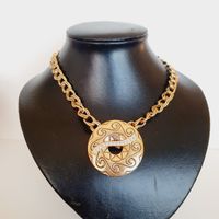 Pierre Lang Gliederkette mit einem großen runden Anhänger