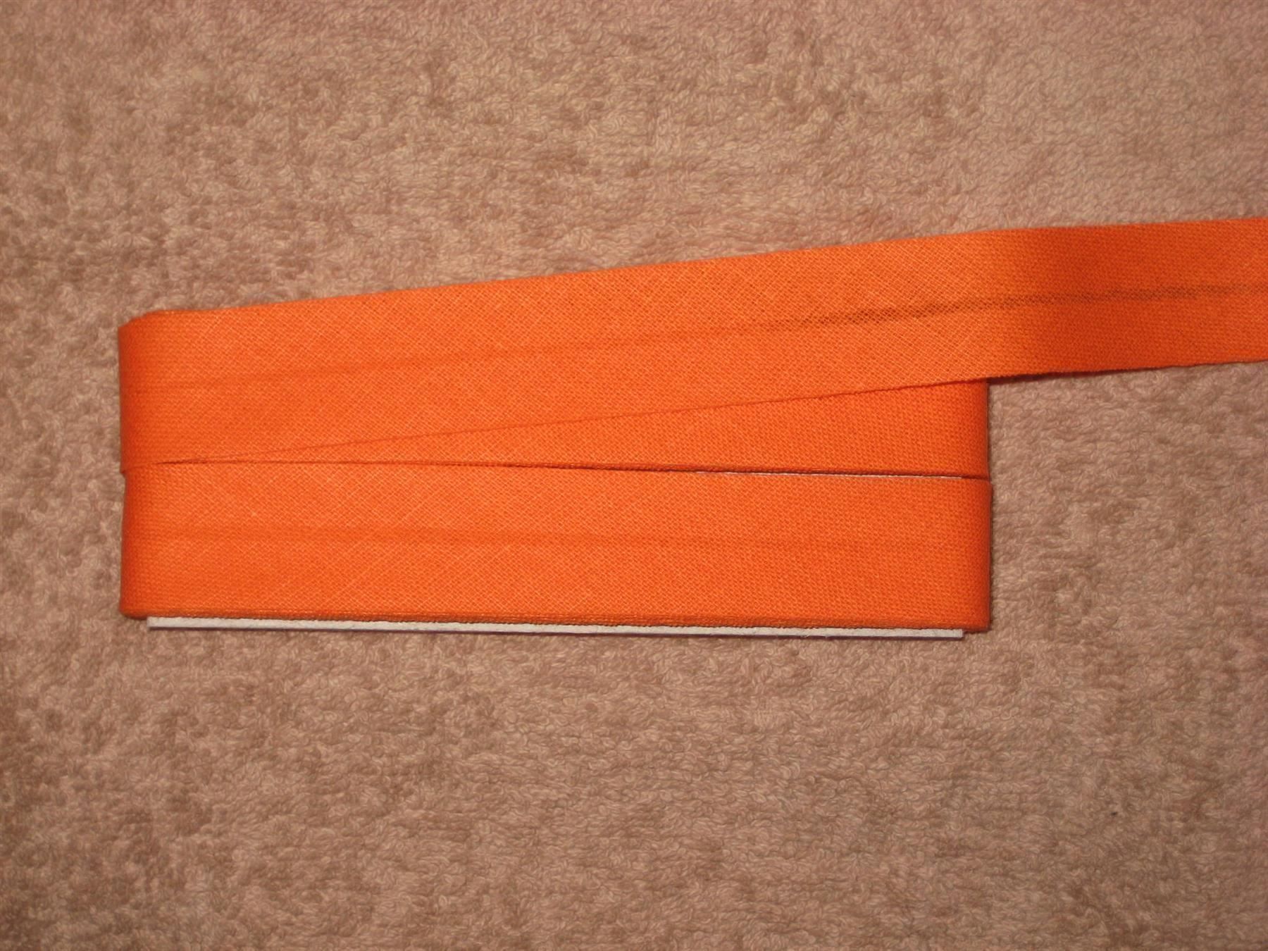Stoffe: Schrägband orange 2cm / 1cm breit – Neu (gemäss Beschreibung) aus Füllinsdorf von Schlupp