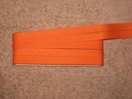Schrägband orange 2cm / 1cm breit