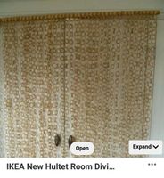 IKEA Hultet Bambus-Vorhang; 3 Stück