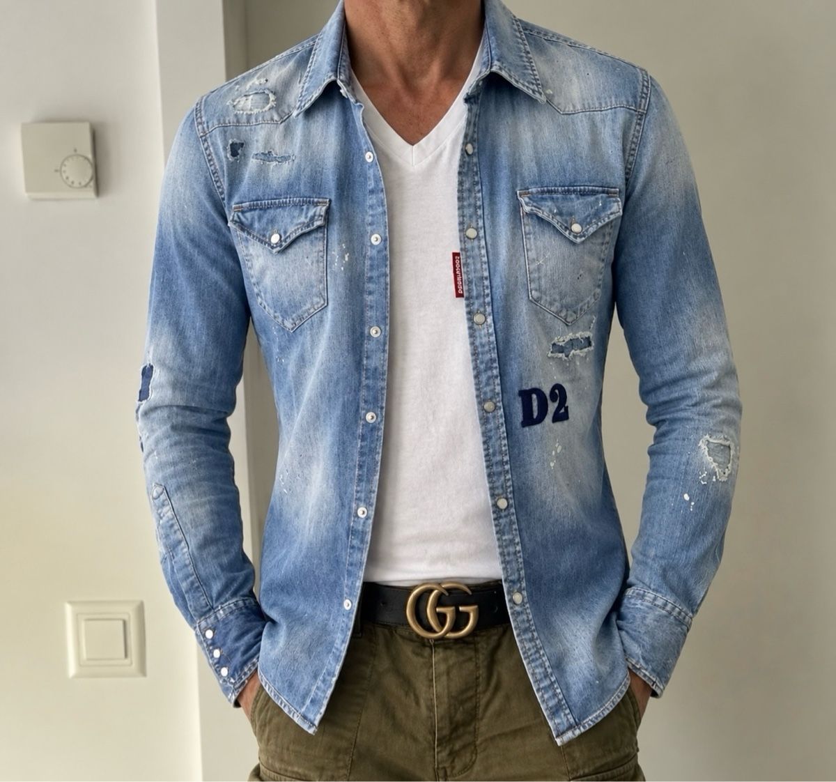 Dsquared2 Chemises: Dsquared2 D2 camicia jeans uomo 50 – D'occasion à Mendrisio par fly_9wzx