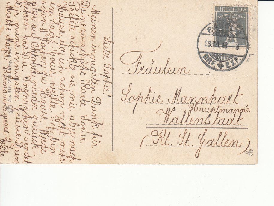 Cartoline postali: Basel 1918 – Usato da Bürglen TG venduto da StampGraf 1
