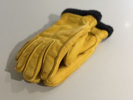 Hestra Deerskin Lederhandschuhe, Gelb, Gr.8, neuwertig