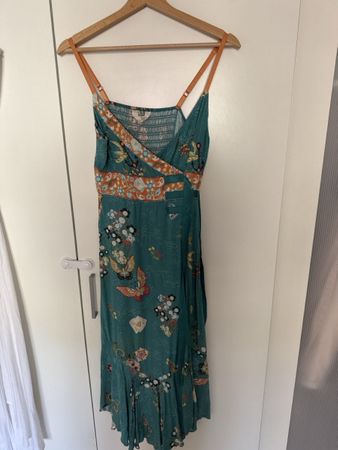 Summer Dress With Butterflies & Flowers Size S