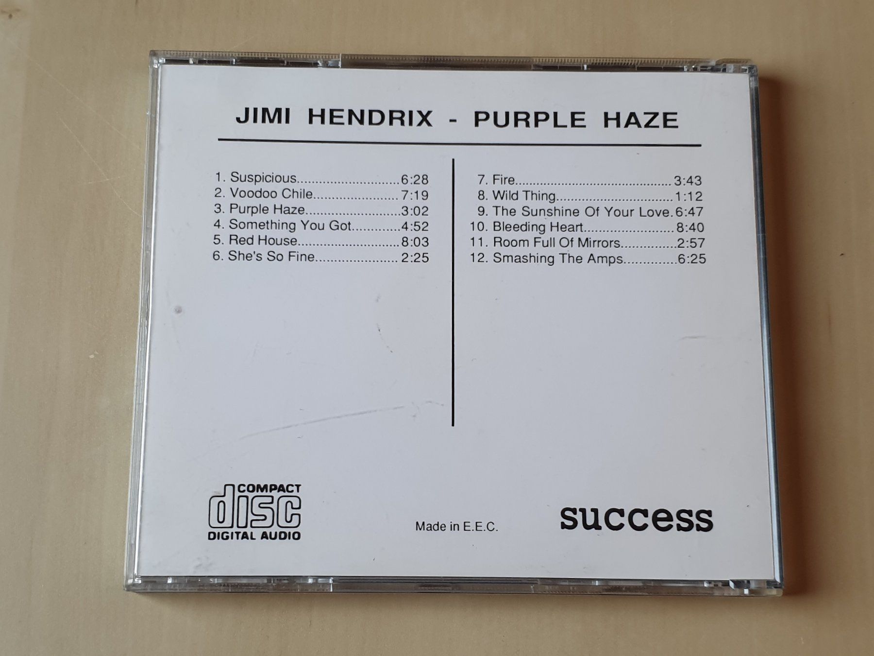 CD: Jimi Hendrix Purple Haze – Usato da Stansstad venduto da collectorsshop 1