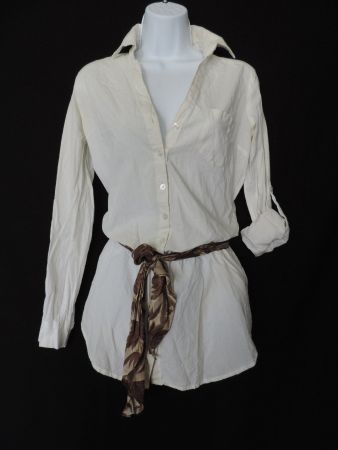 chemise longue blanche
