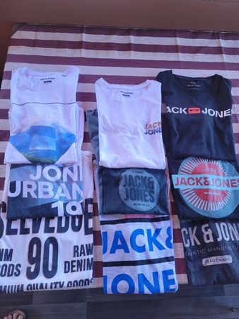 lot de 9 t-shirts Jack & Jones neufs de grandeur S