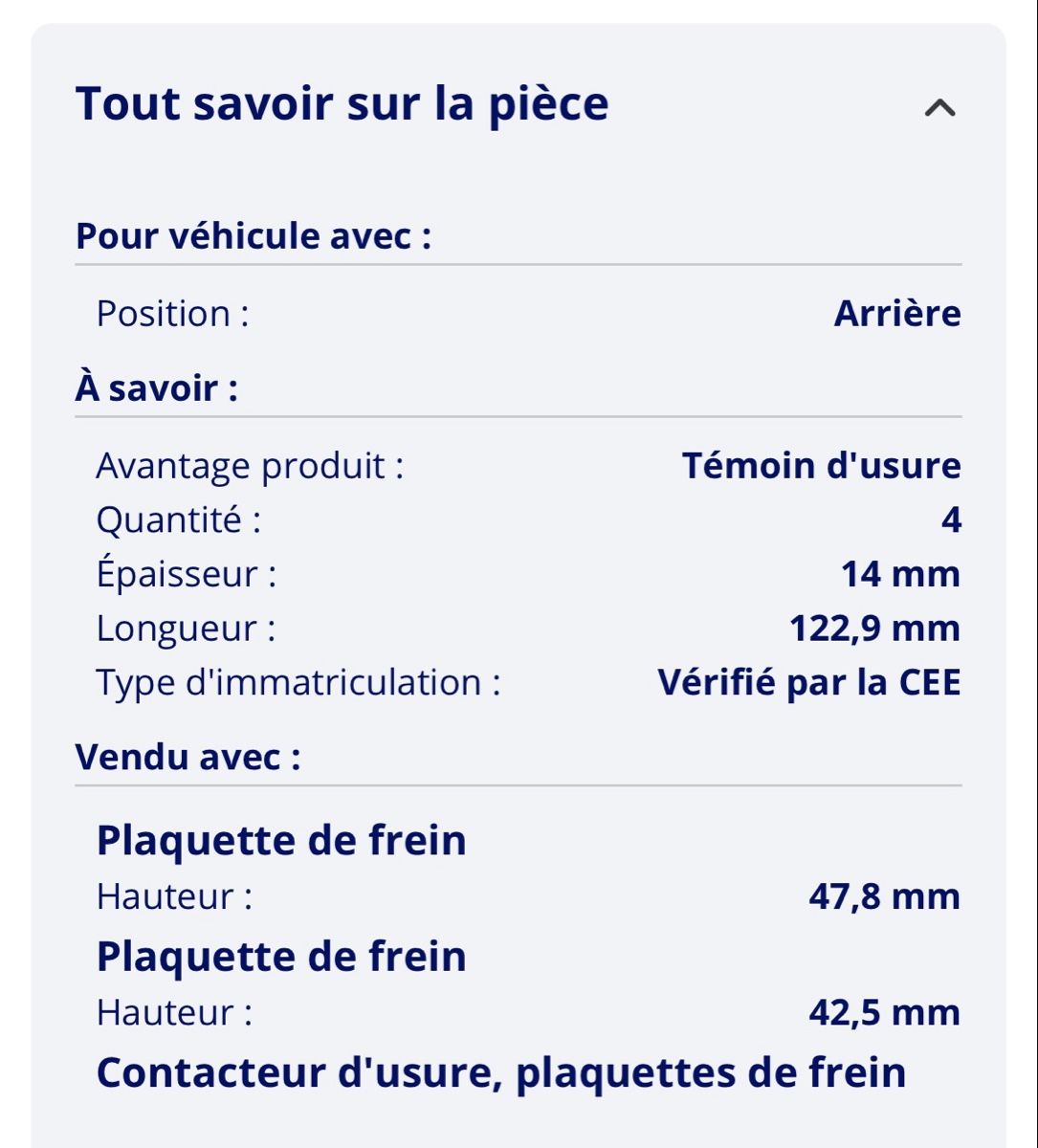 Toutes les pièces auto: Jeu de plaquettes arrières FERRODO – Neuf avec emballage d'origine à St-Imier par frede81 2
