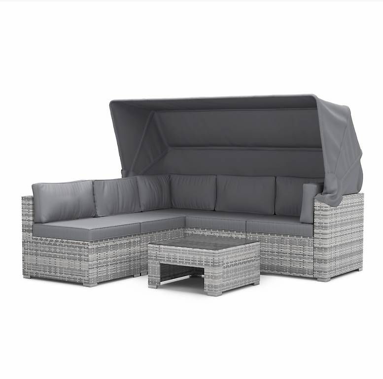 Divani: Rattanlounge "COMO" mit Sonnendach und Abdeckung – Usato da Uster venduto da ceh_8pgy