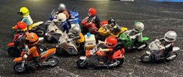 11 Stück Playmobil Motorradfahrer
